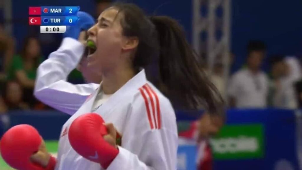 المغربية شيماء حيطي تنتزع الذهبية بعد فوزها على الجزائرية المصنفة 13 عالميا ضمن منافسات الكاراطي