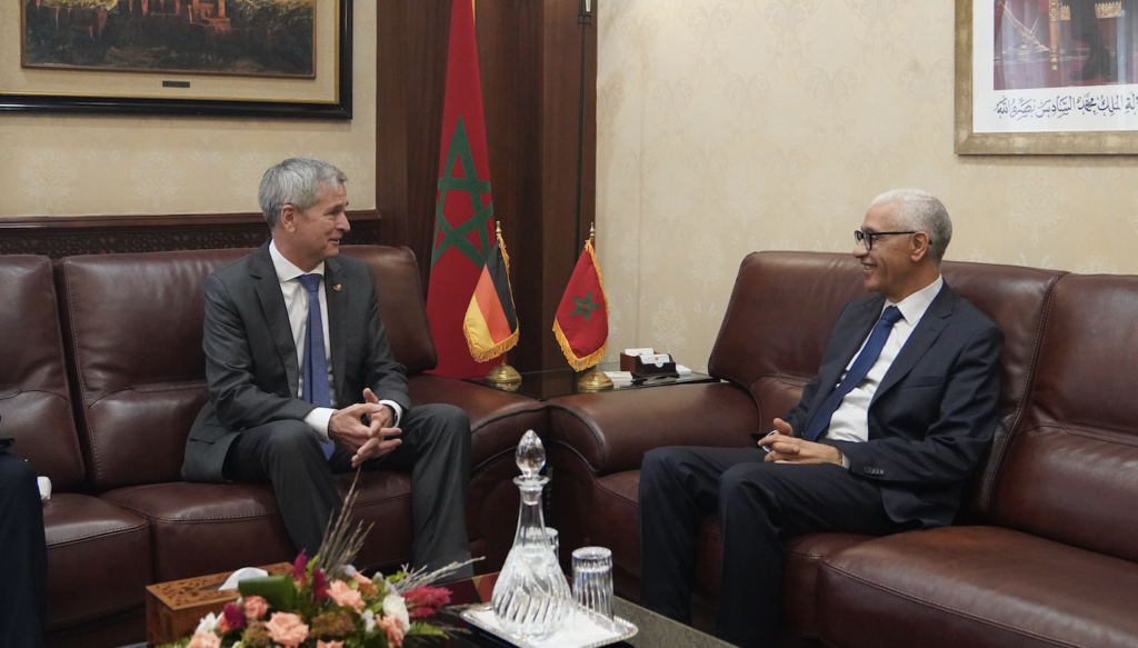 الطالبي يستقبل سفير ألمانيا في إطار الدينامية الجديدة التي تعرفها العلاقات بين البلدين