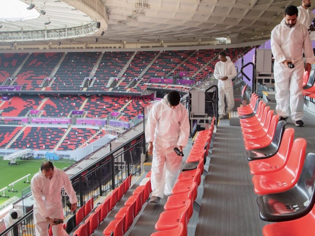 قطر تجري مسحا أمنيا للمواد الكيميائية والمشعة في ملاعب بطولة كأس العالم