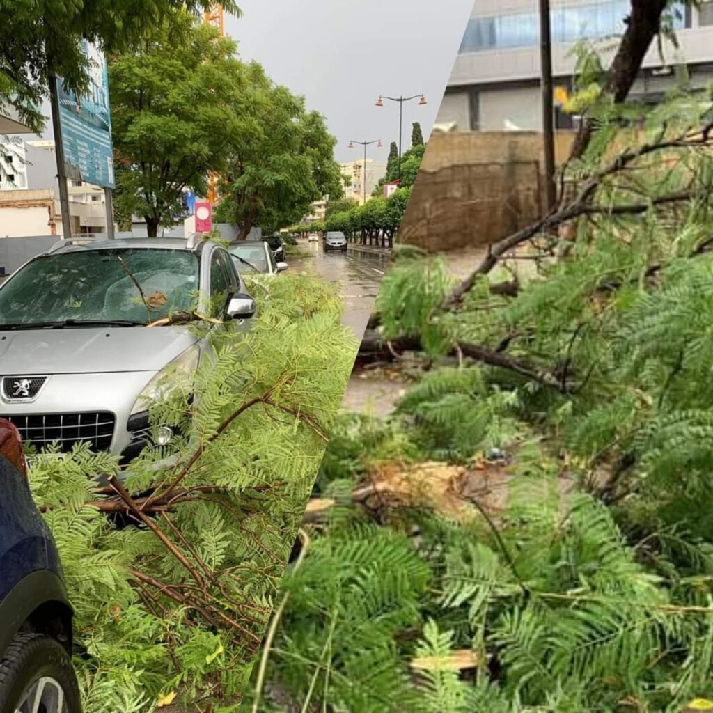 التساقطات المطرية القوية بجهة فاس مكناس  تتسبب في إغراق الشوارع وإرتفاع منسوب المياه في الوديان