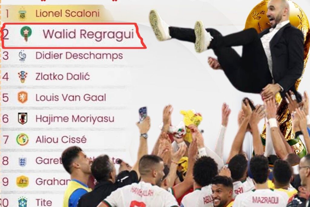 تصنيف الركراكي ثاني أفضل مدرب في العالم