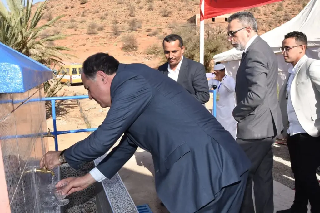 تدشين وإعطاء انطلاقة مشروعين للتزود بالماء الشروب باقليم تزنيت