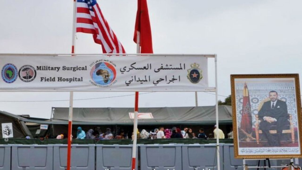 “الأسد الإفريقي 2023”.. حاكم ولاية يوتا ووفد عسكري مغربي أمريكي رفيع المستوى يقومون بزيارة للمستشفى الطبي الجراحي الميداني باقليم تزنيت