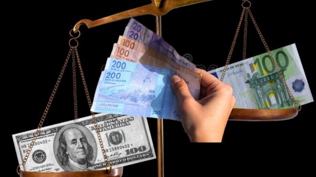 الدرهم يسجل ارتفاعاً أمام الأورو وانخفاضاً أمام الدولار