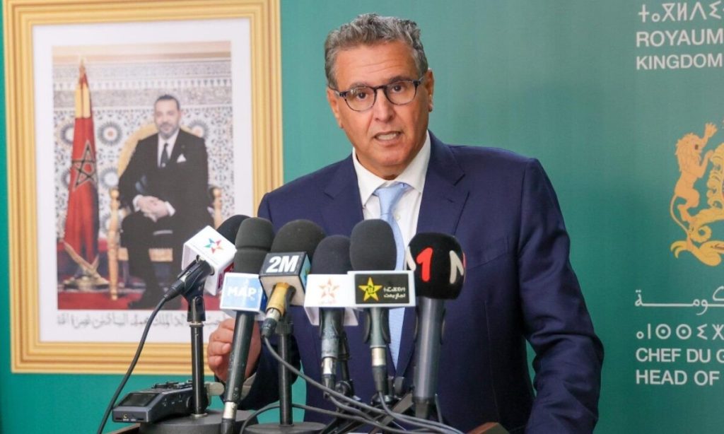 عزيز أخنوش:انتقاء مستثمري الهيدروجين الأخضر يبشر بدينامية “واعدة” تنسجم مع رؤية جلالة الملك 