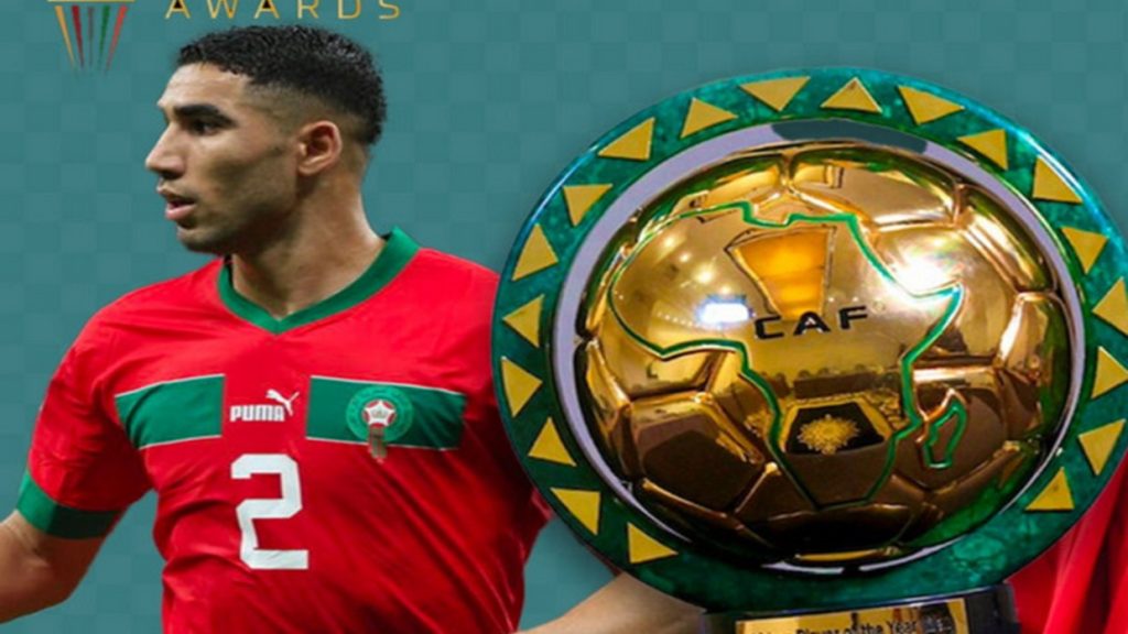 “جوائز كاف 2025″: أشرف حكيمي  على بعد خطوة من التتويج بالكرة الذهبية الإفريقية