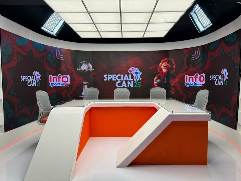آنفو سبور… استوديو جديد وبرامج جديدة لمواكبة الحدث الإفريقي الكبير