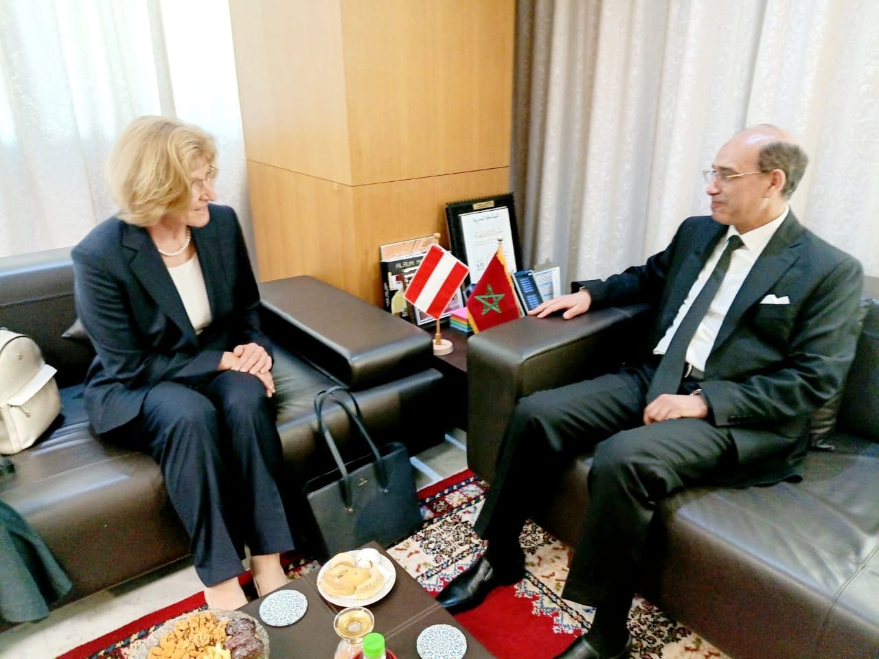 رئيس النيابة العامة يجري مباحثات مع المدعية العامة للنمسا لتعزيز التعاون القضائي ومكافحة الجريمة العابرة للحدود