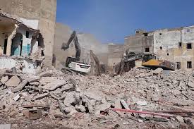 إستمرار هدم مباني أحياء أخرى في الدار البيضاء