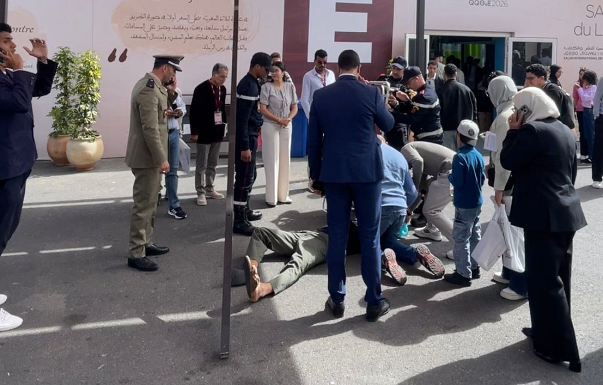 حادث سقوط تجهيزات بالمعرض الدولي للنشر والكتاب يخلف إصابة خطيرة لزائر بالرباط