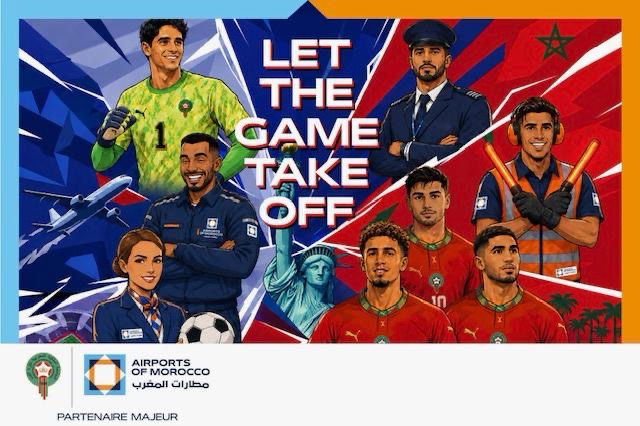 كأس العالم 2026.. “مطارات المغرب” تطلق حملة وطنية بعنوان “لتنطلق اللعبة” لدعم أسود الأطلس