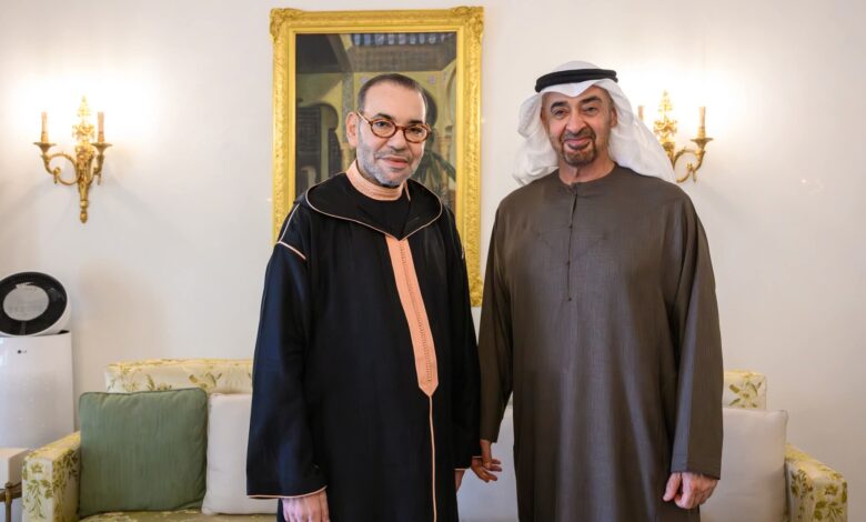 الملك محمد السادس يستقبل رئيس دولة الإمارات بالرباط