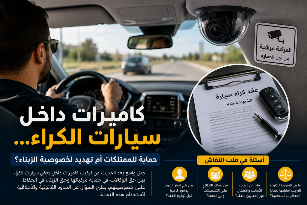 سيارات للكراء تحت المراقبة..