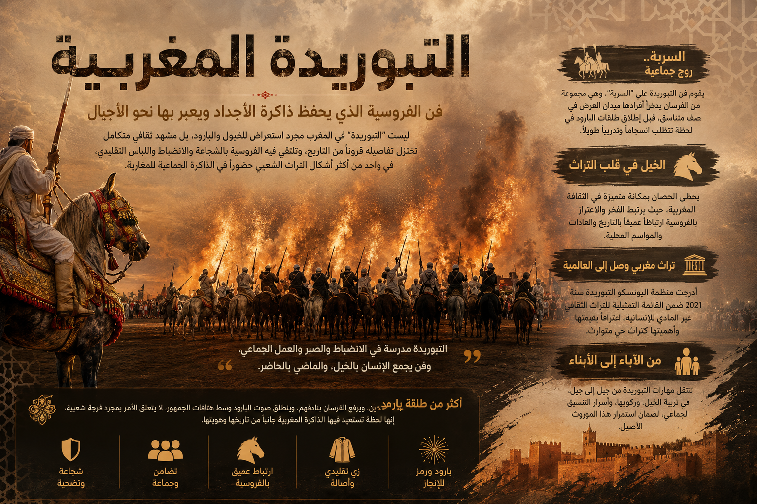 التبوريدة المغربية.. فن الفروسية