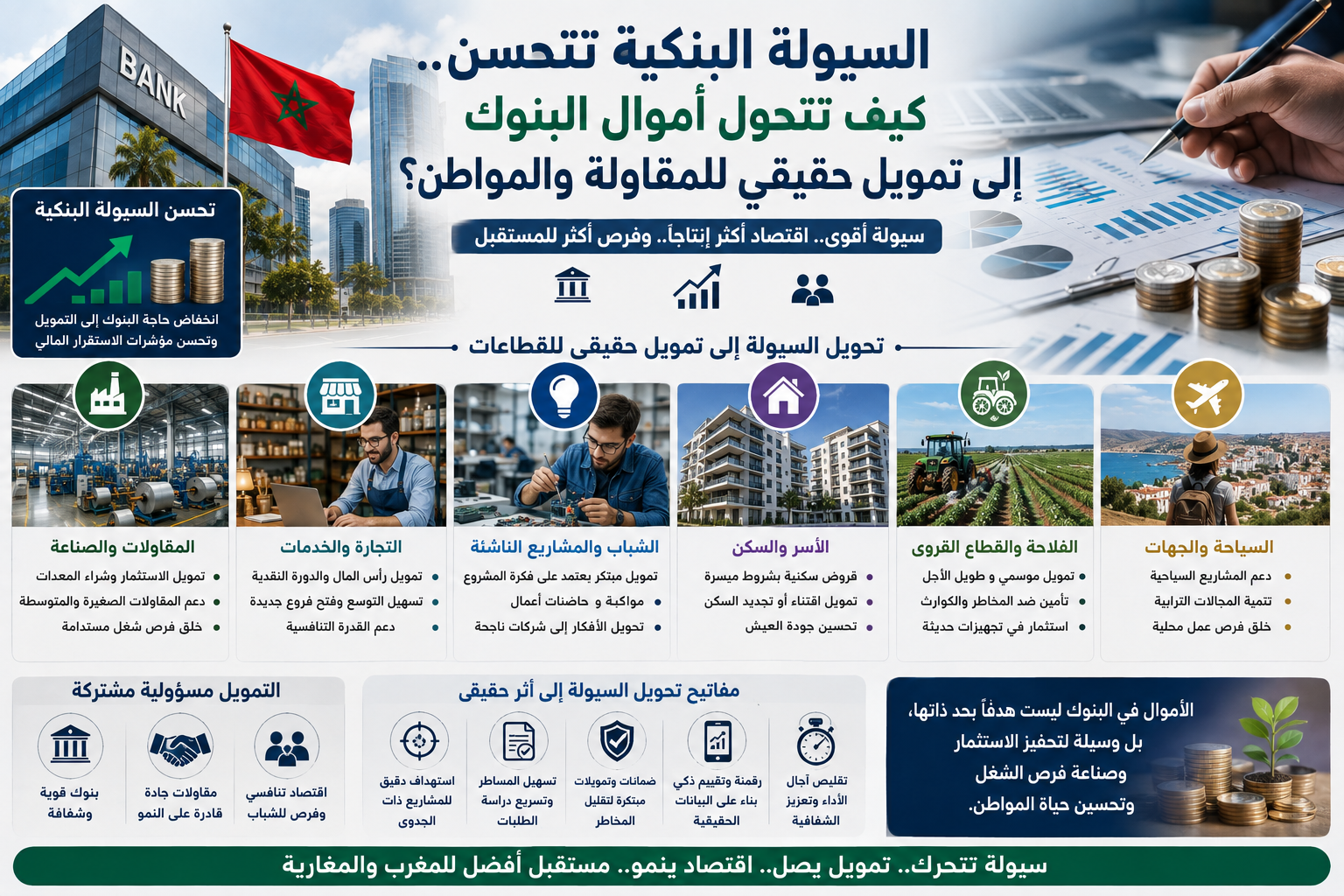 السيولة البنكية تتحسن..