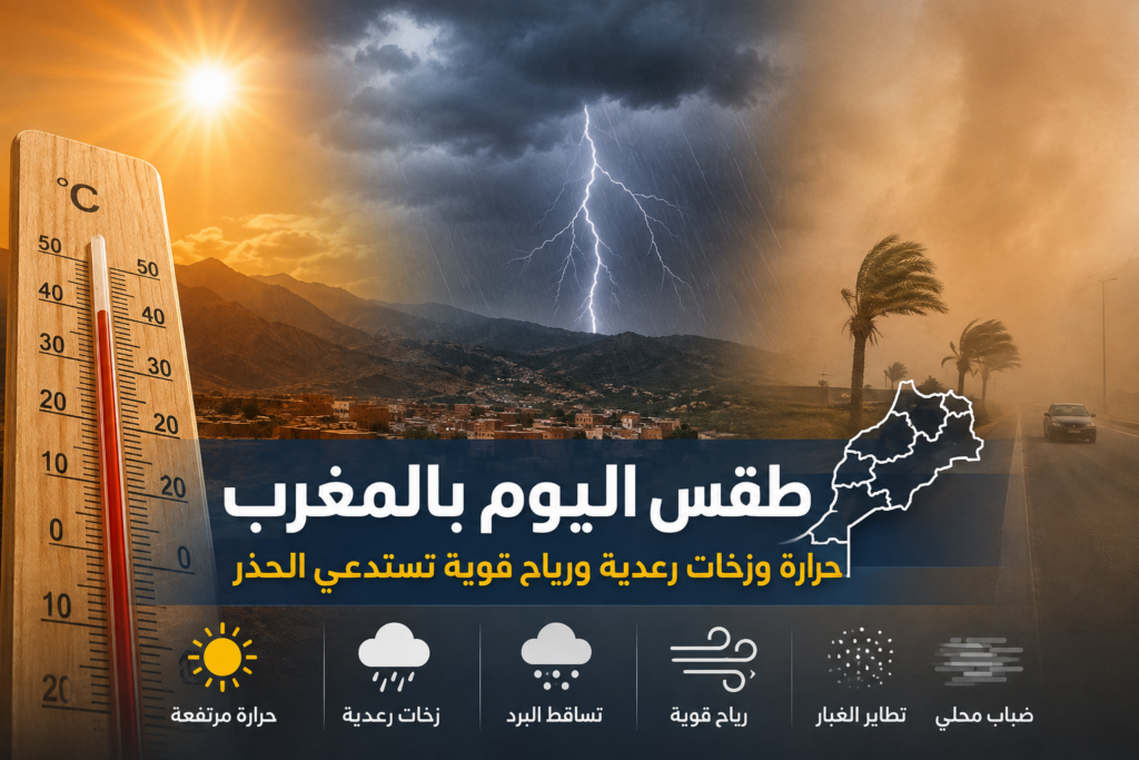 طقس اليوم بالمغرب..