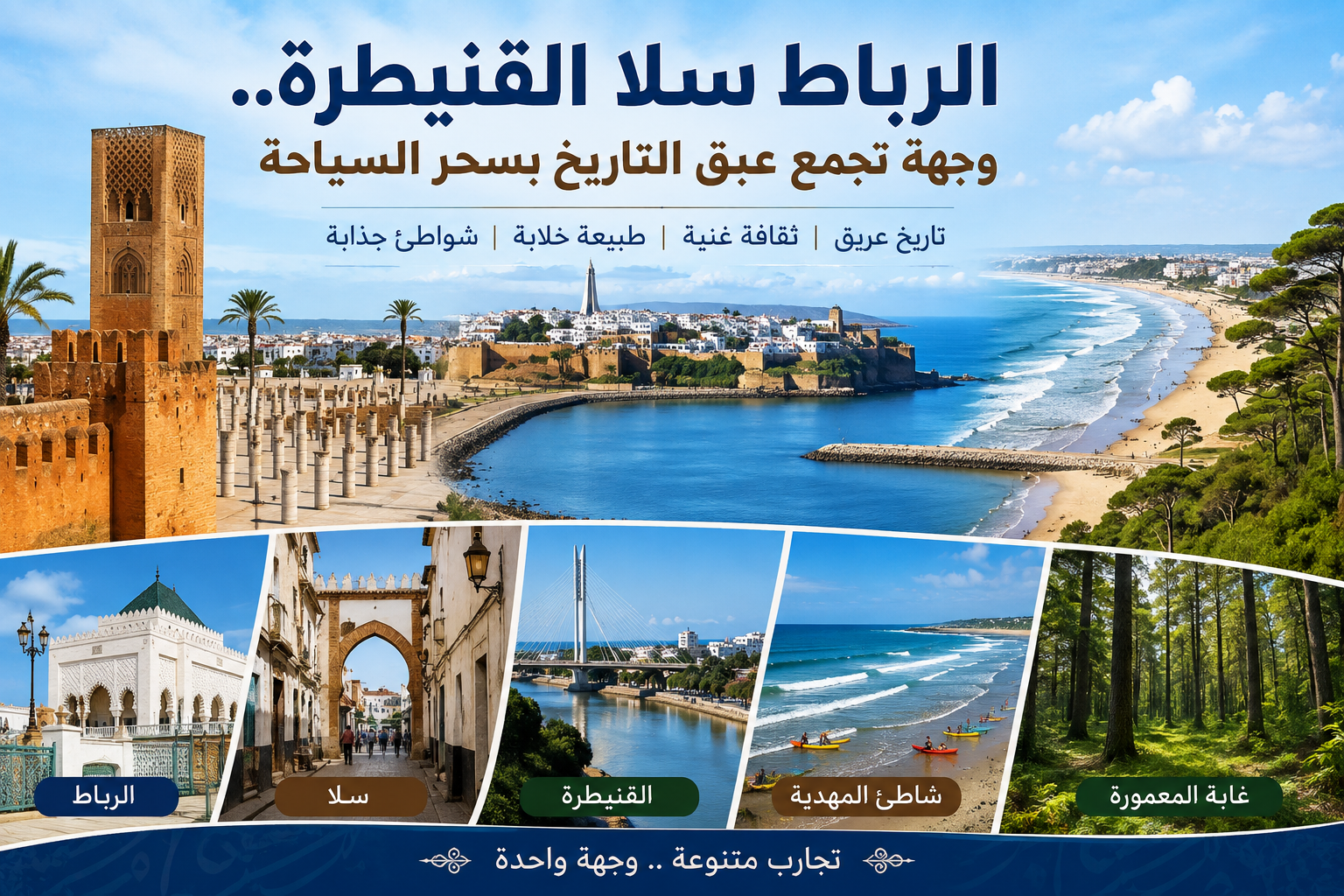 الرباط سلا القنيطرة.. وجهة تجمع عبق التاريخ بسحر السياحة
