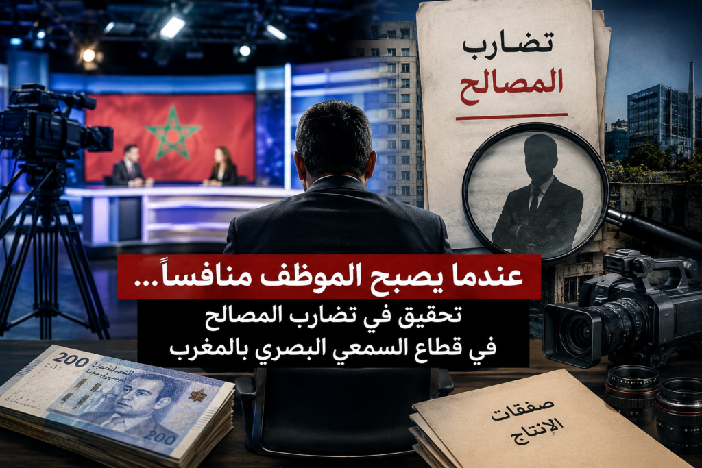 تحقيق استقصائي | عندما يصبح الموظف منافساً للمقاولة… هل يشهد قطاع السمعي البصري بالمغرب حالات تضارب للمصالح؟