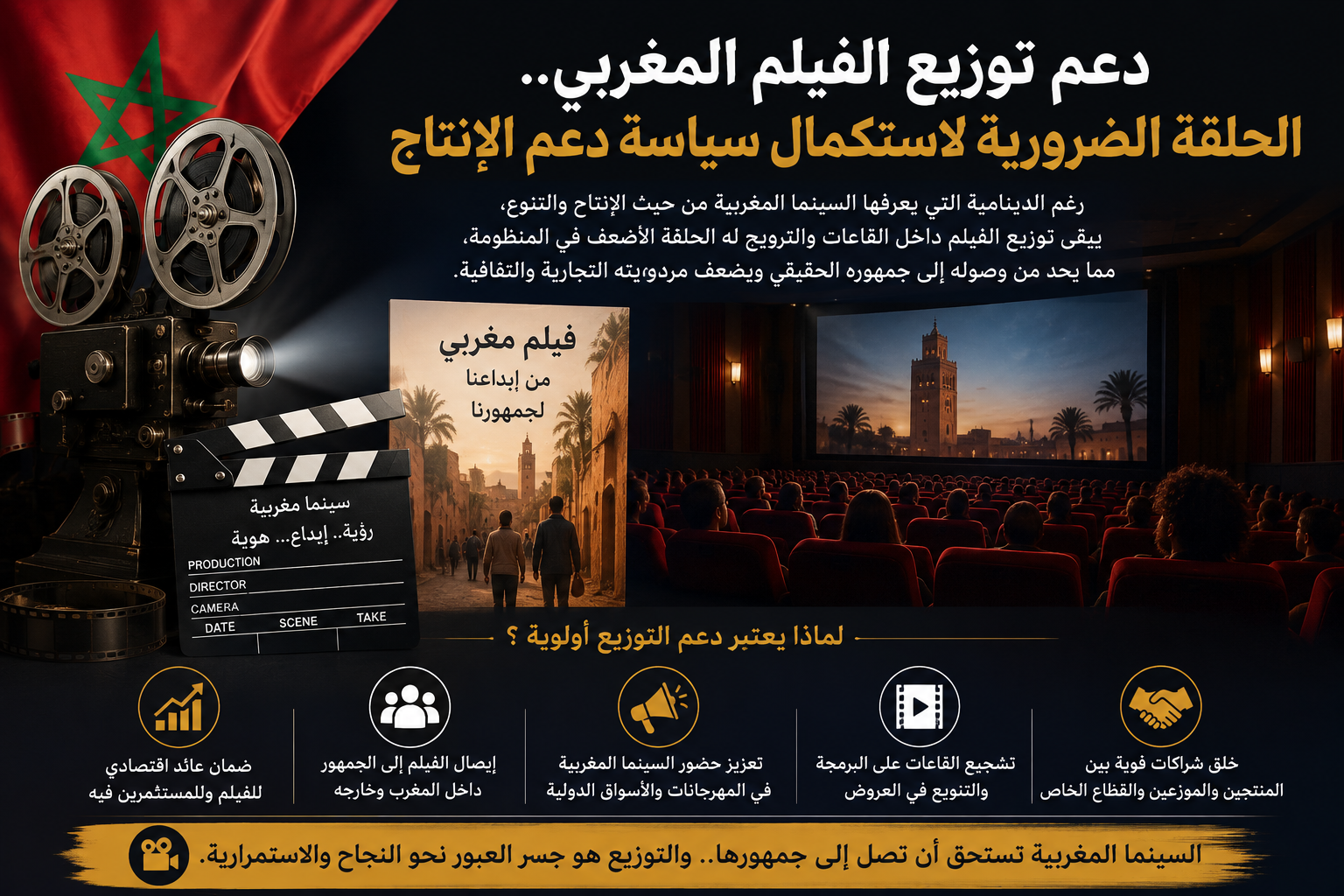 دعم توزيع الفيلم المغربي.. الحلقة الضرورية لاستكمال سياسة دعم الإنتاج