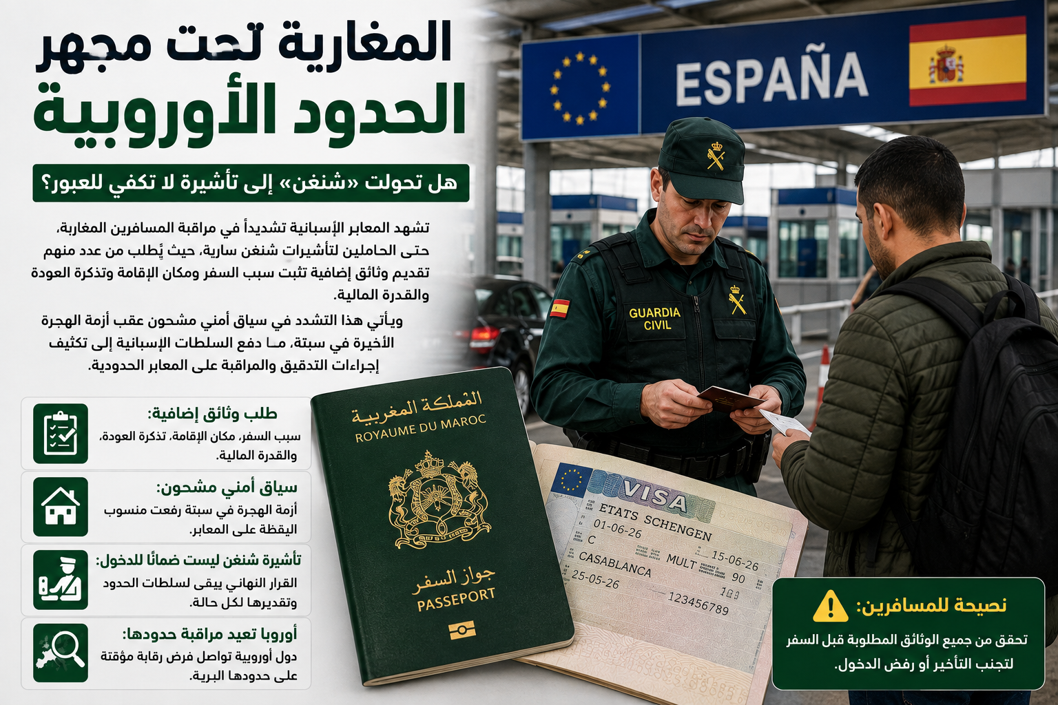 المغاربة تحت مجهر الحدود الأوروبية..