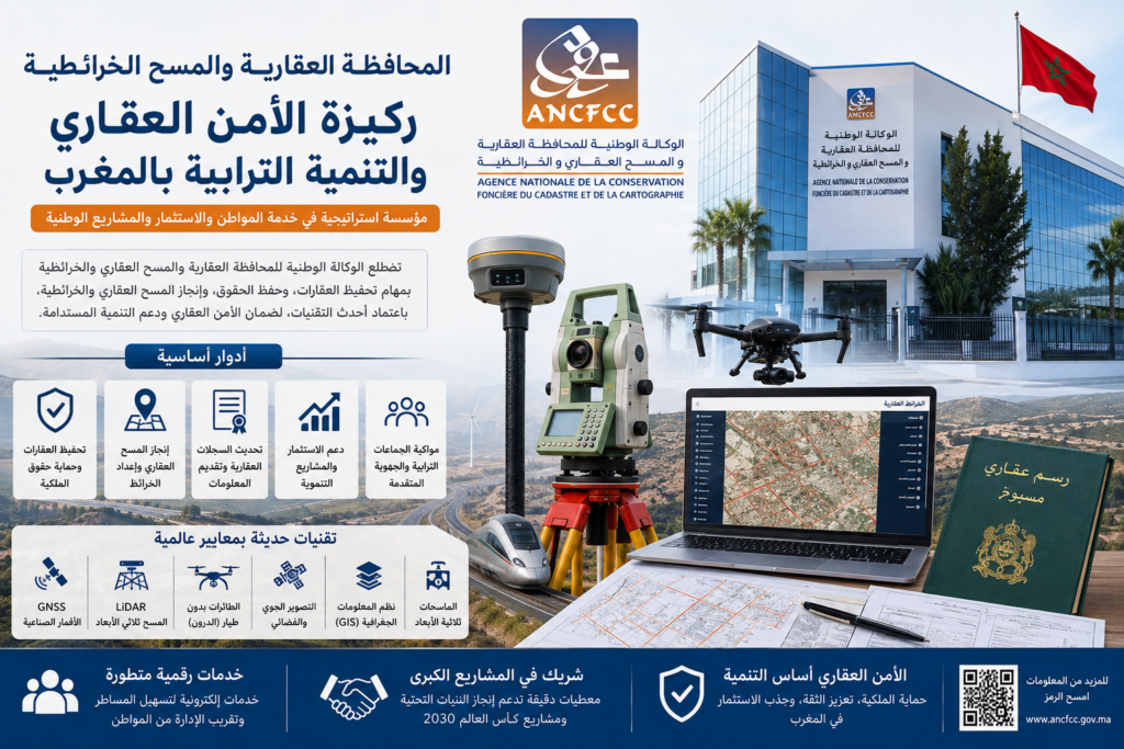 المحافظة العقارية والمسح العقاري والخرائطية… مؤسسة استراتيجية تقود التحول الرقمي وتعزز الأمن العقاري بالمغرب