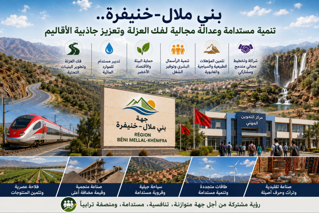 بني ملال–خنيفرة.. تنمية مستدامة وعدالة مجالية لفك العزلة وتعزيز جاذبية الأقاليم