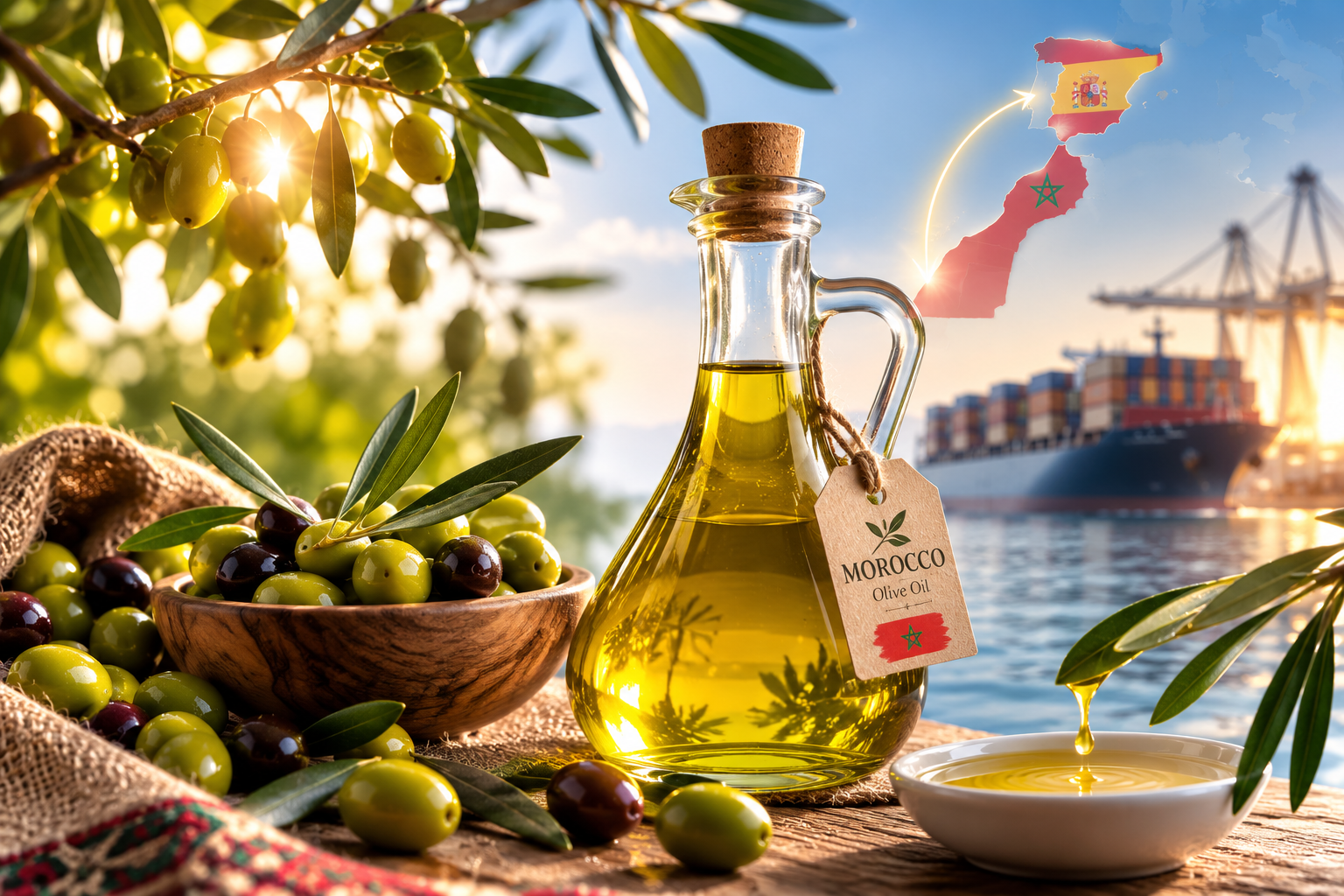 زيت المغرب يعبر إلى إسبانيا