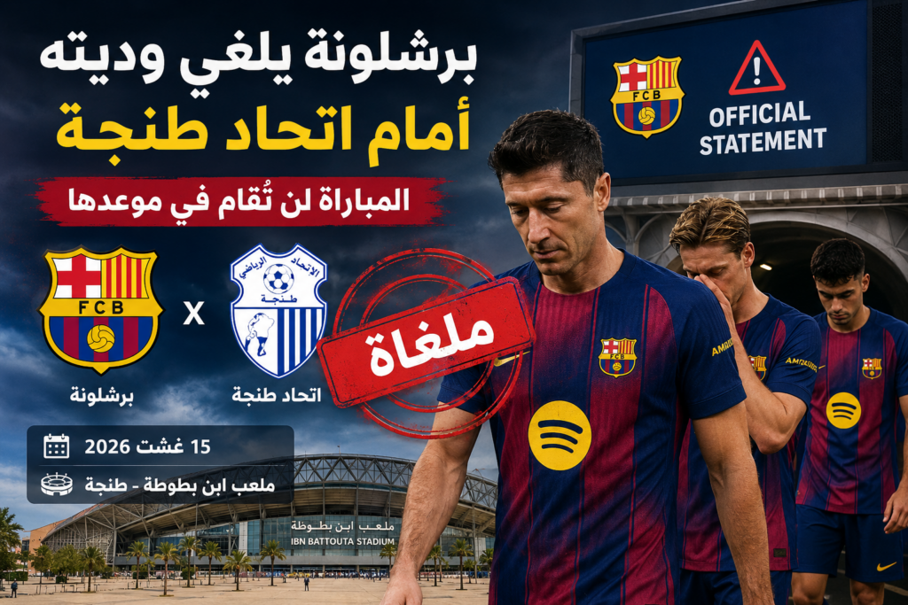 برشلونة يلغي وديته أمام اتحاد طنجة.. مواجهة كانت منتظرة لن ترى النور