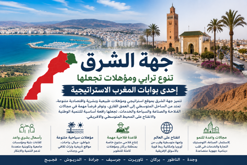 جهة الشرق.. تنوع ترابي ومؤهلات تجعلها إحدى بوابات المغرب