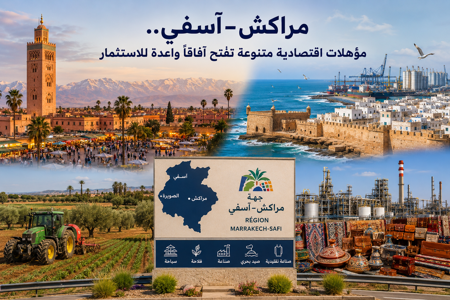مراكش–آسفي.. مؤهلات اقتصادية متنوعة تفتح آفاقاً واعدة للاستثمار.