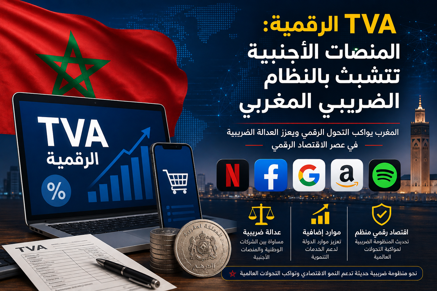 الضريبة الرقمية تدخل مرحلة جديدة بالمغرب