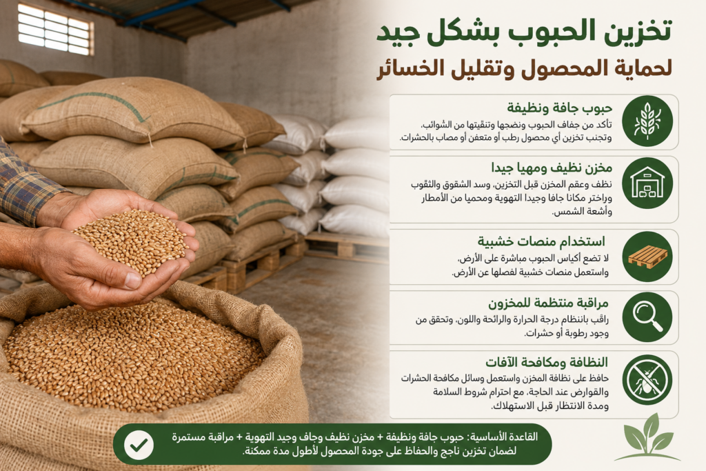 الغرفة الفلاحية للدار البيضاء-سطات تحذر من مخاطر سوء تخزين الحبوب