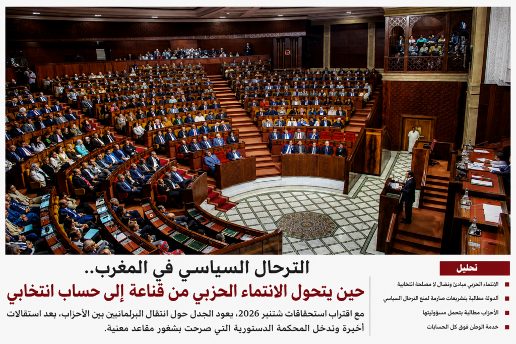الترحال السياسي في المغرب.. حين يتحول الانتماء الحزبي من قناعة إلى حساب انتخابي