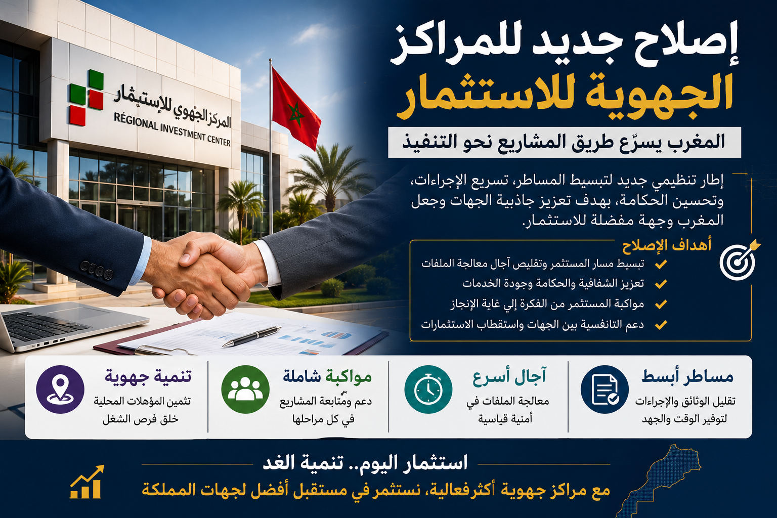 إصلاح جديد للمراكز الجهوية للاستثمار..