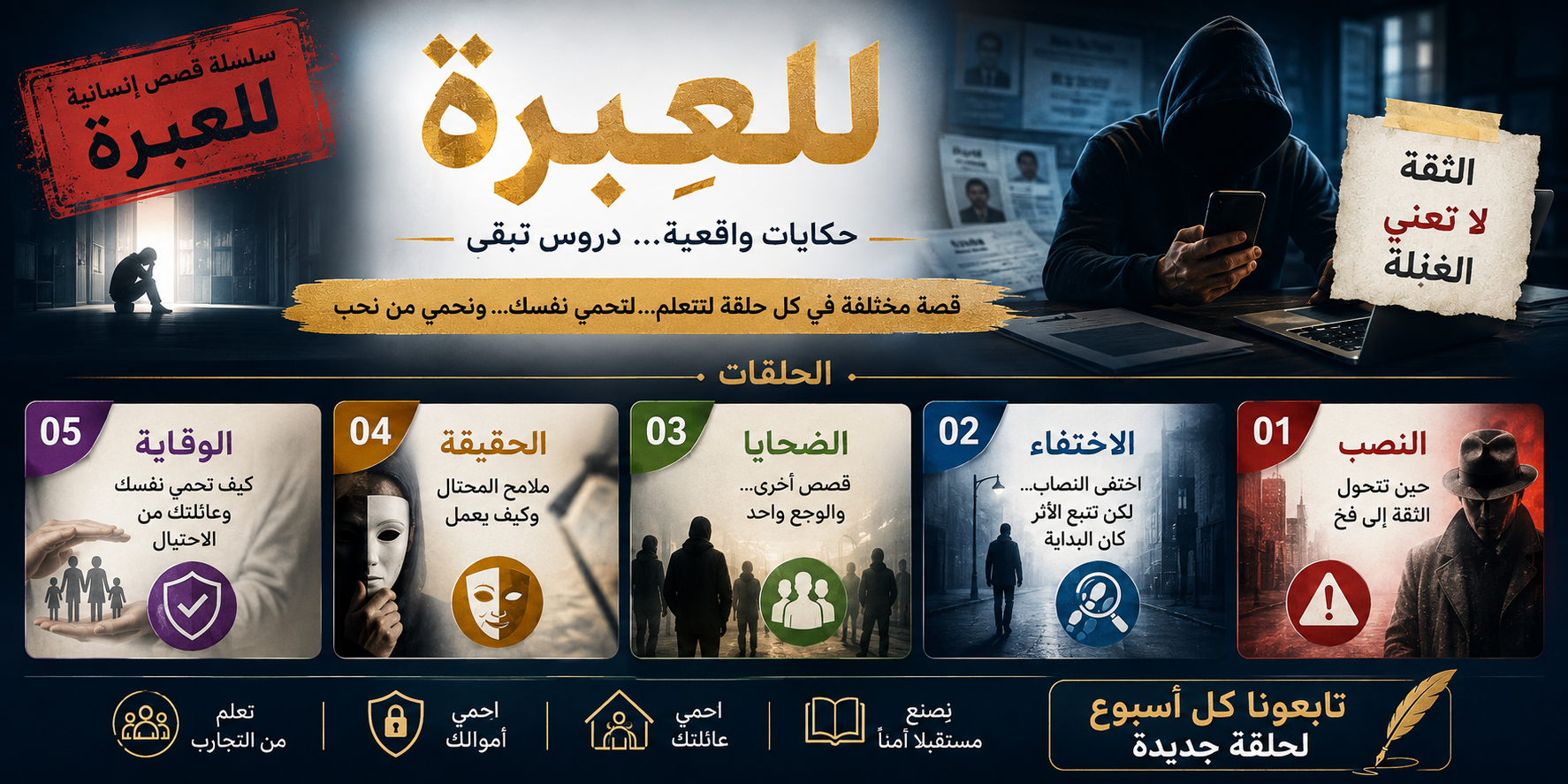 للعِبرة – الحلقة الأولى: «النصّاب الذي دخل من باب الثقة»