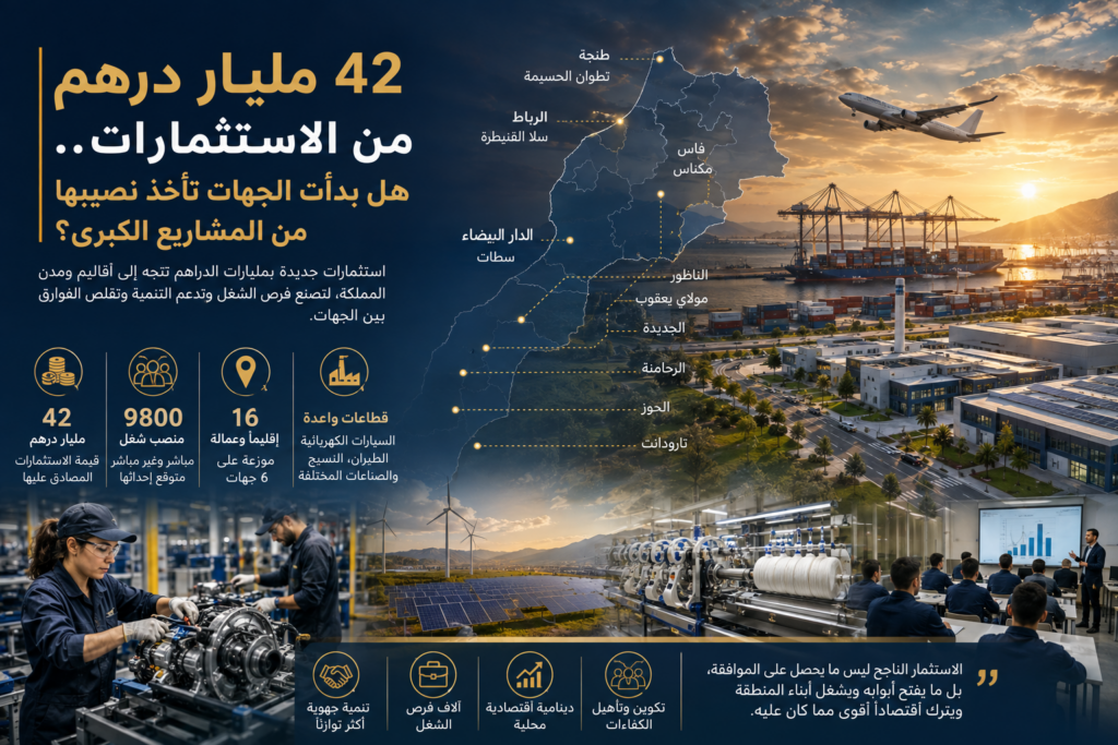 42 مليار درهم.. رهان الجهات