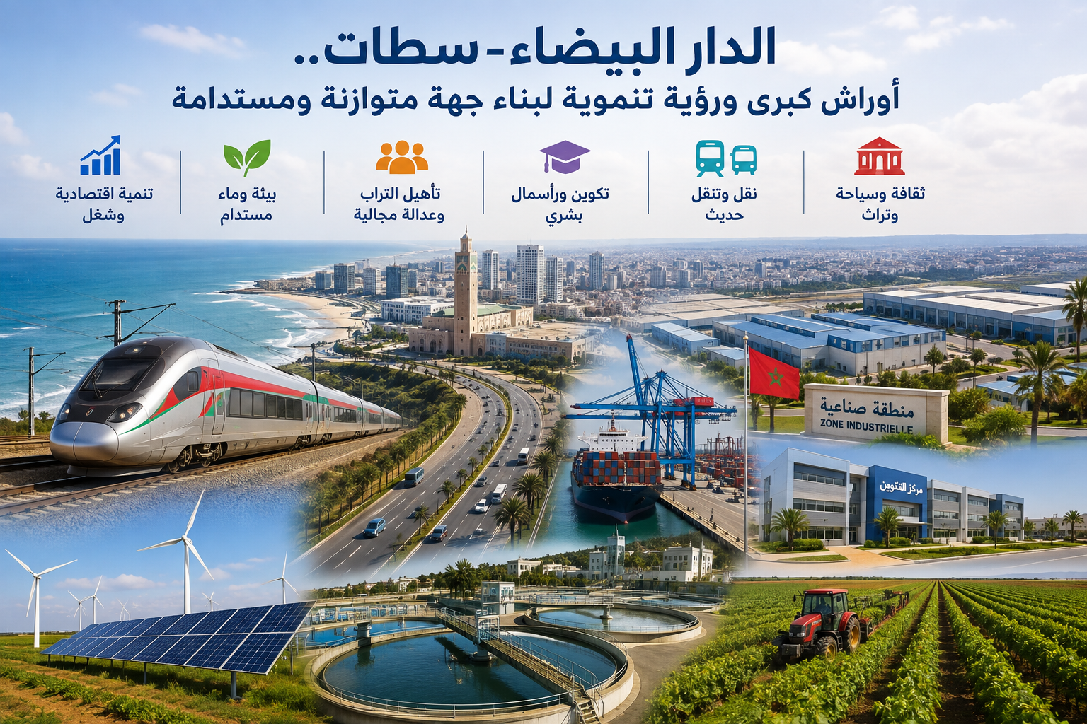 الدار البيضاء–سطات.. أوراش كبرى ورؤية تنموية لبناء جهة متوازنة ومستدامة