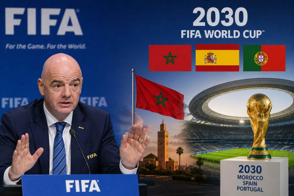 «فيفا» ينفي مزاعم تقديم وعود للمغرب لاستضافة نهائي مونديال 2030 مقابل دعم انتخابي