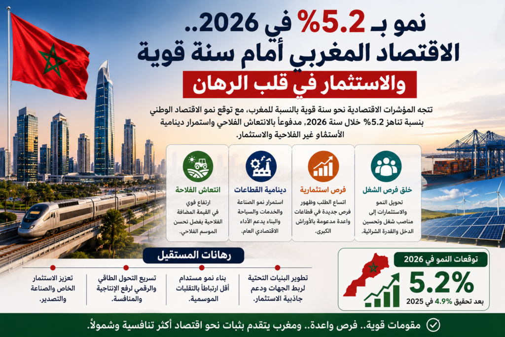 نمو بـ5.2% في 2026..