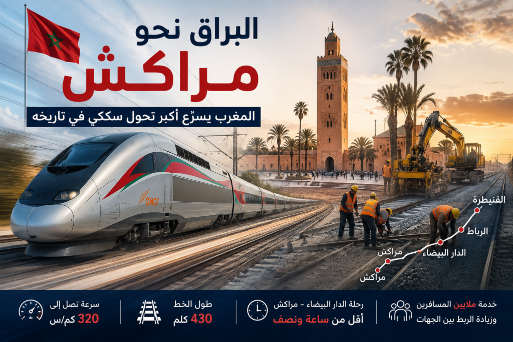 البراق نحو مراكش.. المغرب يسرّع أكبر تحول سككي في تاريخه