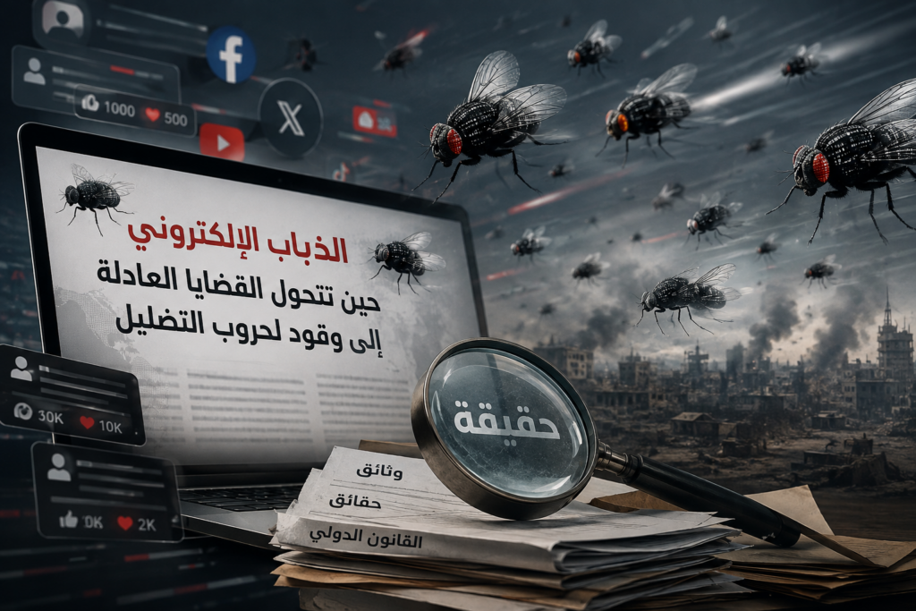 الذباب الإلكتروني… حين تتحول القضايا العادلة إلى وقود لحروب التضليل