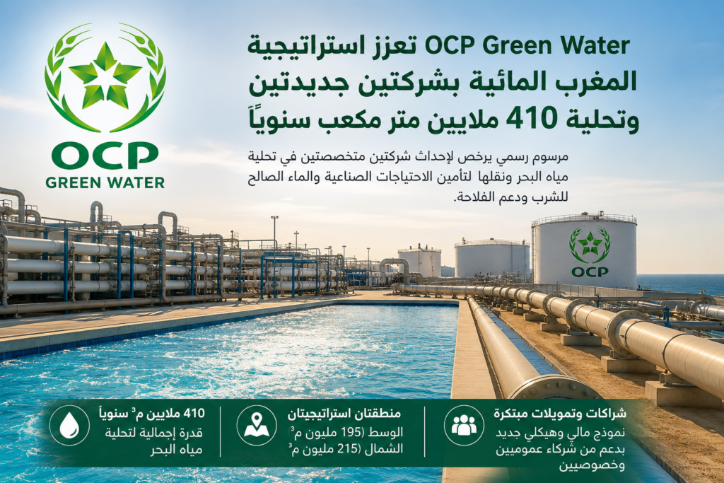 OCP Green Water تعزز استراتيجية المغرب المائية
