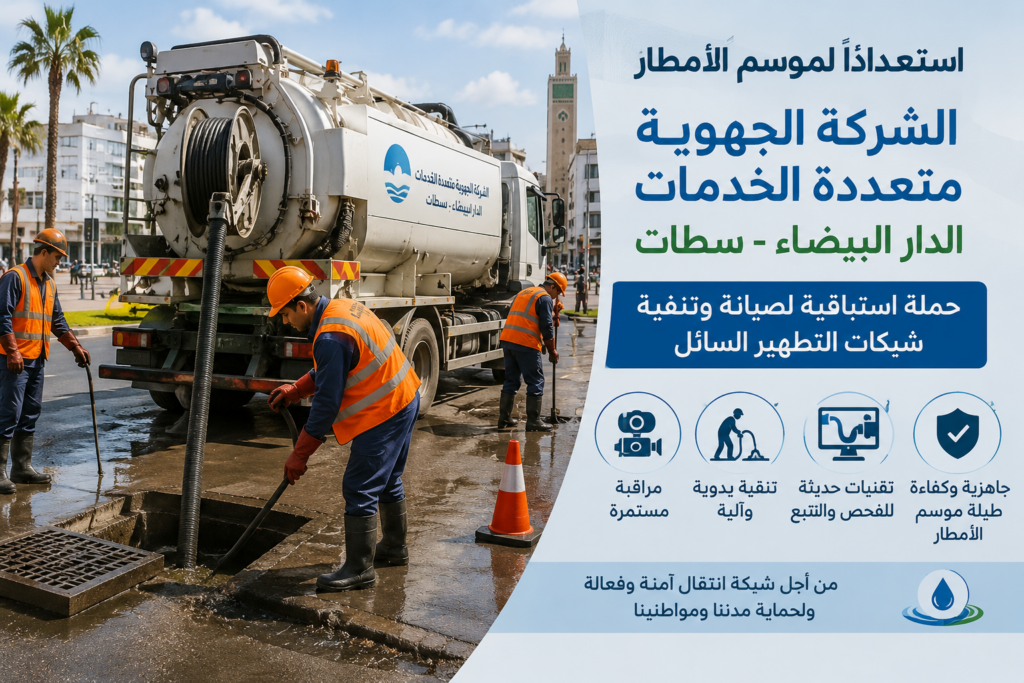الشركة الجهوية متعددة الخدمات الدار البيضاء – سطات تطلق حملة استباقية