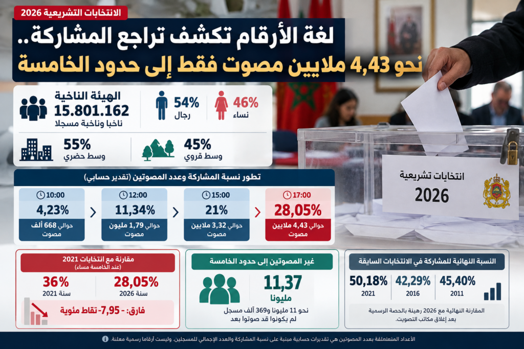 بالأرقام والحساب.. تراجع المشاركة في انتخابات 2026
