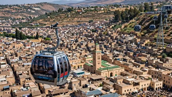 “تلفريك” فاس.. تجربة سياحية جديدة فوق المدينة العتيقة